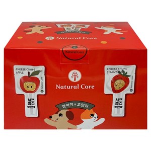 네츄럴코어 반려동물 치즈춥스 30p, 혼합맛(딸기/사과/치즈), 480g, 1개