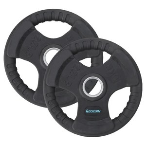 이고진 클럽용 고무 바벨 원판 51D, 블랙, 2개, 10kg