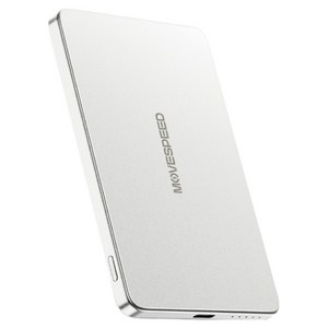 무브스피드 20W 맥세이프 무선 충전 보조배터리 5000mAh, 스노우 화이트, YSPBW05