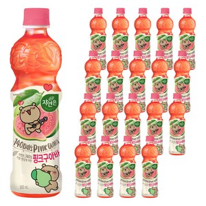 자연은 핑크구아바 음료, 20개, 500ml