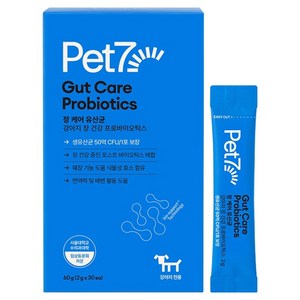 펫세븐 강아지 장케어 유산균 30p, 60g, 1개, 소화+장건강