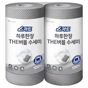 스카트 하루한장 THE 버블 수세미, 그레이, 100개입, 2개 골드박스 특가
