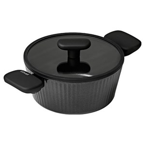 실바트 인덕션 벨리나 단조 티타늄 IH 양수냄비, 블랙, 1개, 20cm