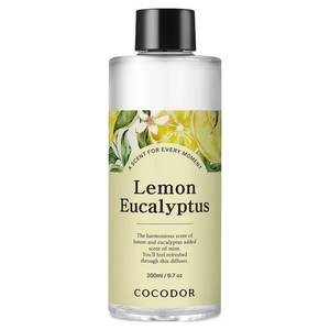 코코도르 디퓨저 리필액, 레몬 유칼립투스, 200ml, 1개