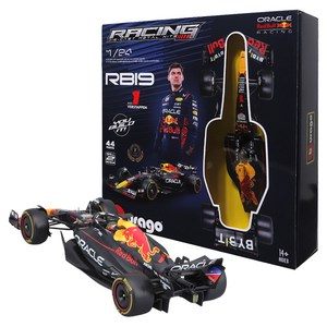 브라고 조립 1:24 DIY F1 레드불 RB19 1번 레이싱카 블랙, 1개
