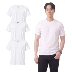 지프스피릿 남녀공용 통기성 라운드 반팔 티셔츠 3p 골드박스 특가
