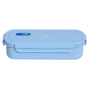리빙크리에이터 전자레인지 스테인리스 김밥도시락통 지켜롱 파스텔블루, 1개, 470ml