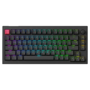 키크론 EX75 HE 샤인스루 8K RGB 핫스왑 기계식 유선 텐키리스 키보드 저소음, 블랙, EX75-J6, 마그네틱축(자석축)