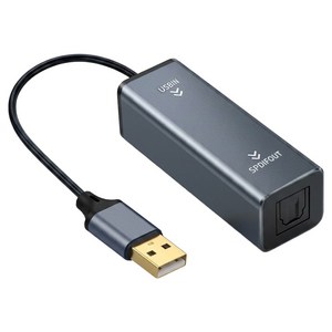 YTEK USB A타입 to SPDIF 광오디오 변환 젠더형 컨버터, 1개, YT-UAOPT