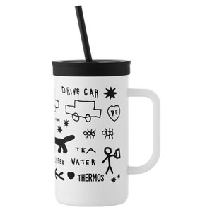써모스 이나피스퀘어 더 콤팩트 스트로 컵앤텀블러 TKHA-720KC-IPWH, 이나피화이트, 720ml, 1개
