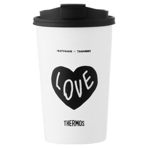 써모스 이나피스퀘어 투고 컵앤텀블러 TKHC-355KC-IPLV, 이나피러브, 1개, 355ml