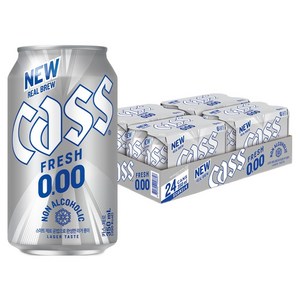 카스 CASS NEW 제로 0.00 논알콜 맥주, 350ml, 24개 골드박스 특가