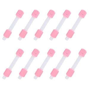 알럽홈 밴드형 서랍 안전 잠금장치 L261-0314, 핑크(L261-0314P), 10개
