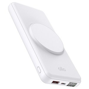 알로코리아 고속 무선 충전 맥세이프 보조배터리 10000mAh, 화이트, 알로 1007WPD