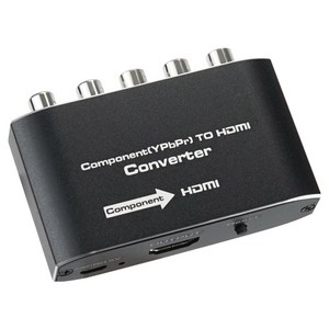 컴스 1080p 구형 아날로그 변환 YPbPr RCA to HDMI 컴포넌트, OU857, 1개