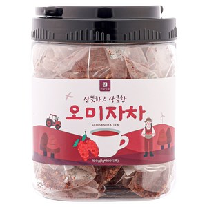 미담식품 삼각티백 오미자차, 1개, 100개입, 1g