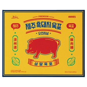 코주부 제주흑돼지육포 3p, 1개, 120g