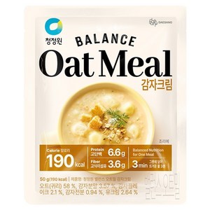 청정원 오트밀 감자크림, 50g, 1개