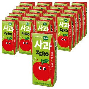 롯데칠성음료 히야 제로 사과, 24개, 200ml