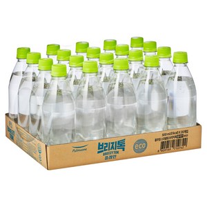 브리지톡 풀무원 탄산음료 플레인 eco 무라벨, 20개, 500ml