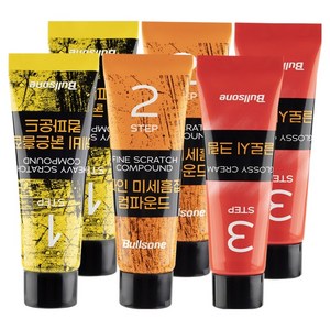 불스원 3스텝 컴파운드 단계별 복원 솔루션, 75ml, 2세트