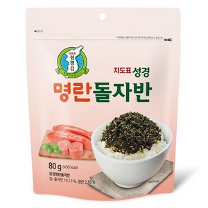 지도표성경 성경김 명란돌자반, 80g, 1개