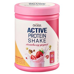 하이뮨 액티브 고단백 저당 단백질 쉐이크 딸기요거트, 480g, 1개