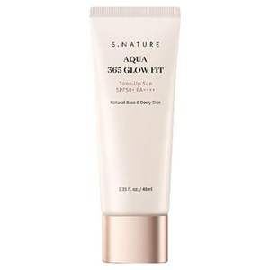 에스네이처 아쿠아 365 유브이 글로우 핏 톤업선 SPF50+ PA++++, 1개, 40ml