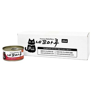 피어 고양이 네꼬마루 플러스 간식캔, 혼합맛(참치/닭고기), 2.04kg, 24개