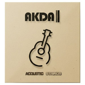 AKDA 90/10 초보자 입문용 브론즈 통기타줄, AKDA ACUSTIC STRING 1253, 살구색, 1세트