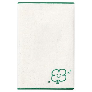 북프렌즈 미소 자수 캔버스 북커버, 클로버, 1개