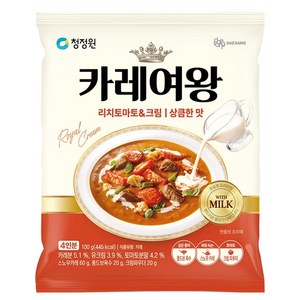 청정원 카레여왕 토마토 크림, 100g, 1개