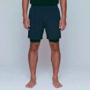 써머텍트 듀얼 레이어 타이즈 러닝 쇼츠, 블랙