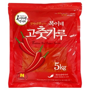 복이네먹거리 중국산 고운 고춧가루 보통맛 떡볶이 소스용, 5kg, 1개