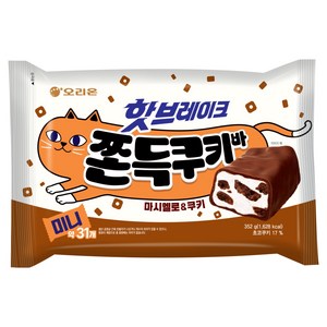 오리온 핫브레이크 쫀득쿠키바 미니 31p, 1개, 352g