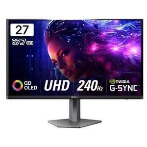 AOC 4K UHD 에이건 게이밍 OLED 240 USB C HDR 400 무결점 모니터, 67.7cm, 276UZD