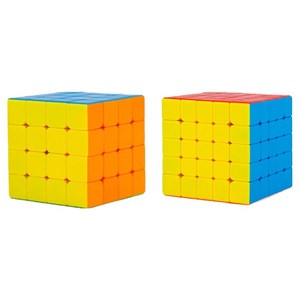 투데이토이 큐브 444 + 555 세트 R99739B, R99739B(레인보우 444큐브+555큐브, 1세트, 1세트, 레인보우