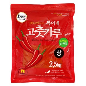 복이네먹거리 중국산 안매운 고운 고춧가루 떡볶이 소스용 상, 2.5kg, 1개