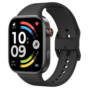 샤오미 Xiaomi 레드미 스마트워치 6, 옵시디언 블랙, 52.58mm, GPS + 블루투스 골드박스 특가
