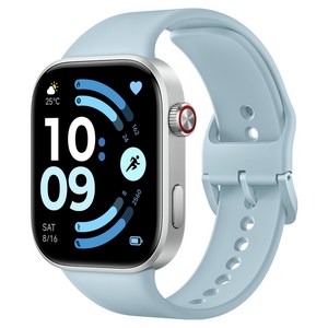 샤오미 Xiaomi 레드미 스마트워치 6, 글레이셔 블루, 52.58mm, GPS + 블루투스