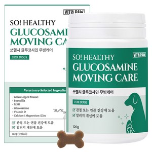 비타파우 강아지 쏘헬시 글루코사민 영양제, 1개, 관절, 120g