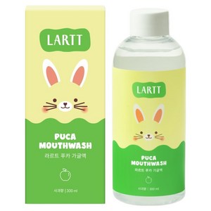 라르트 충치예방 어린이 구강청결제 푸카 병가글 사과향, 300ml, 1개
