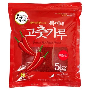 복이네먹거리 중국산 고춧가루 매운맛 찜용 일반, 5kg, 1개