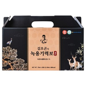 김오곤 녹용기력보 한약재 진액, 30개, 70ml