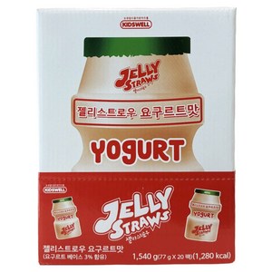 젤리스트로우 젤리 요구르트맛 20개입, 1개, 1.54kg