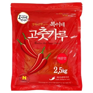 복이네먹거리 중국산 고춧가루 매운맛 찜용 일반, 2.5kg, 1개