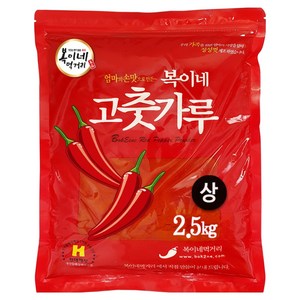 복이네먹거리 고춧가루 보통맛, 1개, 2.5kg