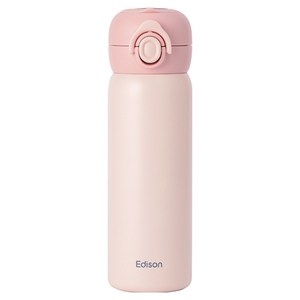 에디슨 스마트 온도표시 분유 보온병, 핑크, 1개, 500ml