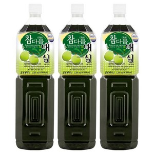 참다음 매실 음료베이스, 1.5L, 3개