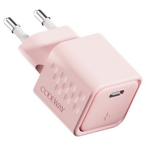 코드웨이 30W PD C타입 고속 충전기 어댑터, 1개, 멜로우 핑크